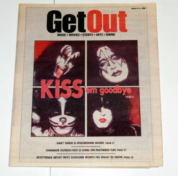 KISS Band Farewell Tour 1st Concert Get Out Arizona Magazine Newspaper 2000