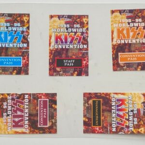 KISS Band Convention Concert Tour '95 Management Staff Laminate Pass UNCUT SHEET