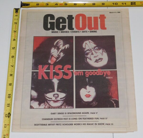 KISS Band Farewell Tour 1st Concert Get Out Arizona Magazine Newspaper 2000 - Image 2