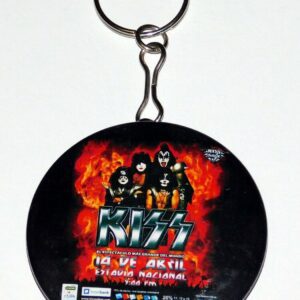KISS Band Group Fire Alive 35 Tour Peru Concert Bottle Opener Keychain UNUSED