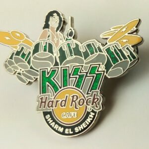 KISS Band Hard Rock Café Pin Badge Peter Criss Drums Sharm El Sheikh 2006 LE 300