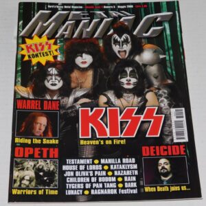 KISS Band Metal Maniac Magazine #5 May 2008 Italy Italian Kiss Concert Ad Advert