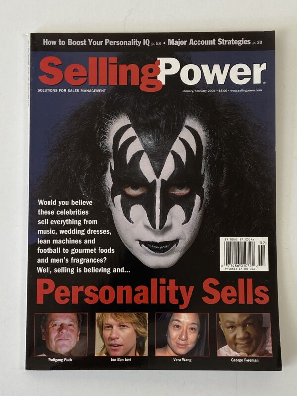 KISS Gene Simmons Selling Power Magazine Jan Feb 2005 USA