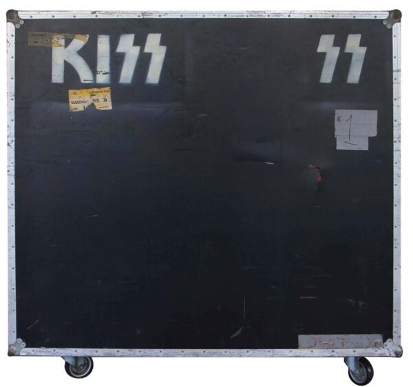 KISS Vintage 1974-1976 Concert Tours Original Flight Road Case #1 that held the Original 4FT Kiss Stage Logo Aucoin Era