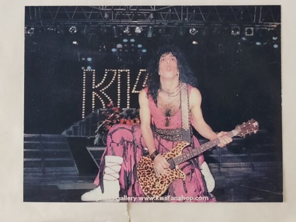 KISS vintage Paul Stanley Animalize Tour Concert Stage Worn Leggings Sneaker Covers - Image 3