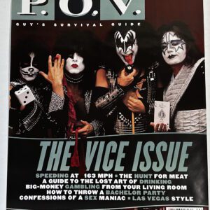 KISS Vintage Promo Poster POV Magazine 1997 Simmons Frehley Reunion Tour