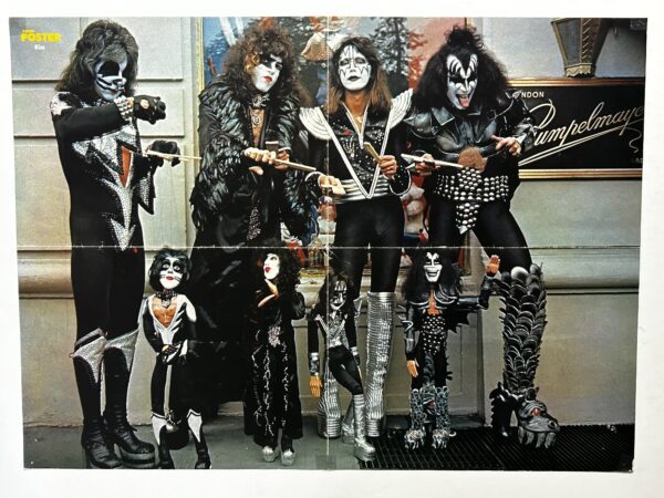 KISS Vintage Sweden Poster Centerfold Marionette Puppets Destroyer Aucoin 1976