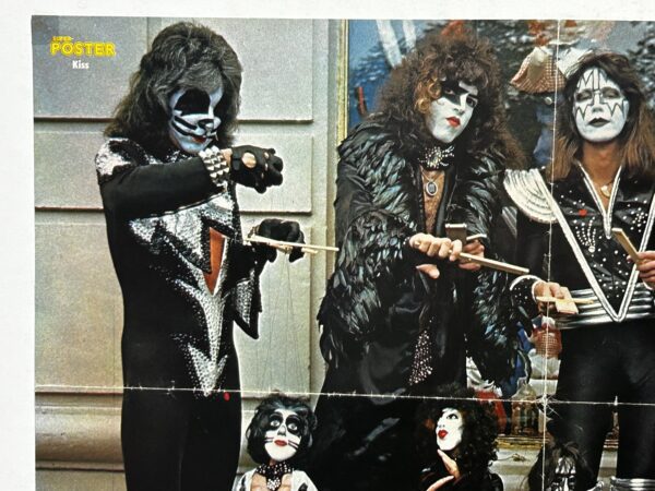 KISS Vintage Sweden Poster Centerfold Marionette Puppets Destroyer Aucoin 1976 - Image 2