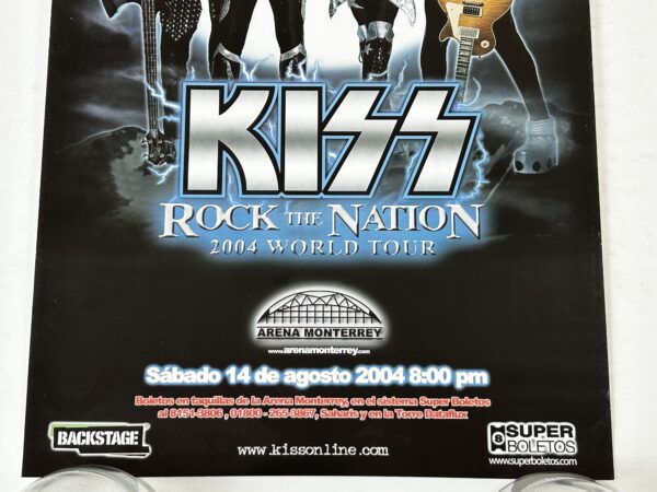 Kiss Concert Poster Rock The Nation Tour 2004 Monterrey Mexico Gene Simmons - Image 3