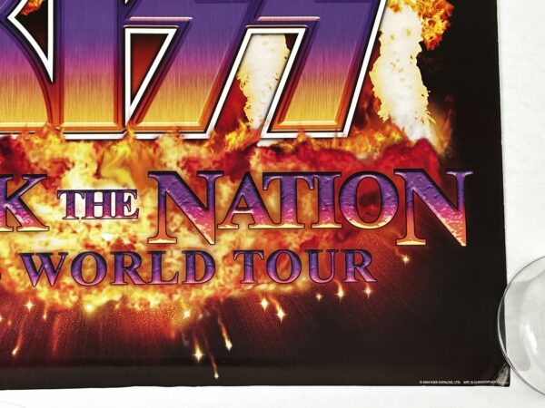 Kiss Concert Poster Rock The Nation 2004 World Tour Gene Paul Eric Tommy - Image 3