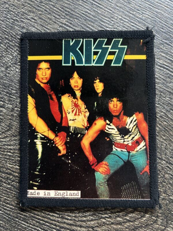 KISS PATCH Lick It Up Eric Carr Vinnie Vincent Gene Paul Vintage Kiss UNUSED