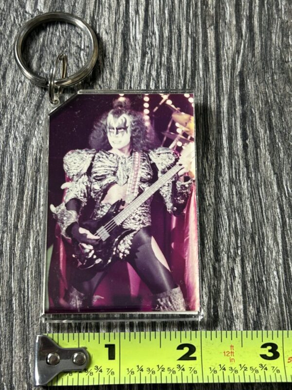 KISS KEYCHAIN Unmasked Concert Palladium NY Gene Simmons Vintage Kiss Aucoin Era - Image 2