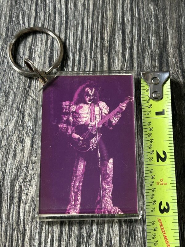 KISS KEYCHAIN Dynasty Concert Tour MSG NY Gene Simmons Vintage Kiss Aucoin Era