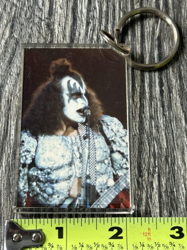 KISS KEYCHAIN Dynasty Concert Tour MSG NY Gene Simmons Vintage Kiss Aucoin Era - Image 2