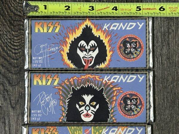 KISS Kandy Chocolate Bar Rock And Roll Over Custom Wrapper Set 2000 Vintage Kiss - Image 2