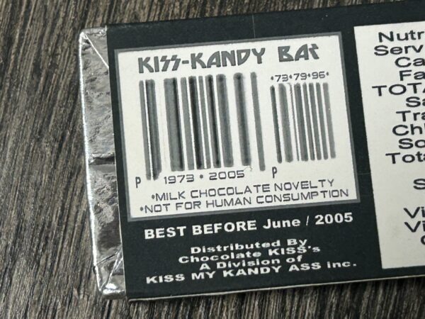 KISS Kandy Chocolate Bar in Custom Wrapper 2000 Vintage Kiss Gene Ace Peter Paul - Image 3