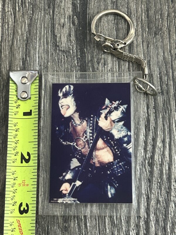 KISS KEYCHAIN Gene Simmons Creatures Of The Night Concert Tour Vintage Kiss