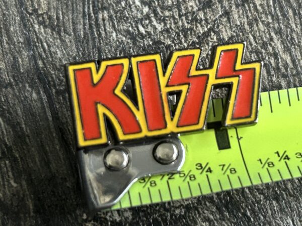 KISS PIN BADGE Metal Enamel Logo Psycho Circus USA Promo 1 1/4 1998 Vintage Kiss - Image 2