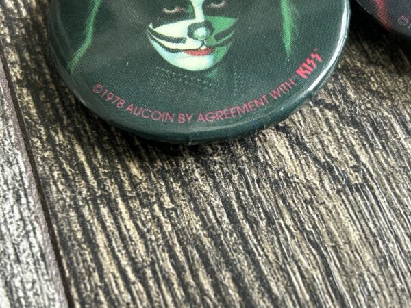 KISS BUTTON Pin Badge Custom Reprint 1978 Solo Albums Set 1 3/4" Vintage Kiss - Image 4