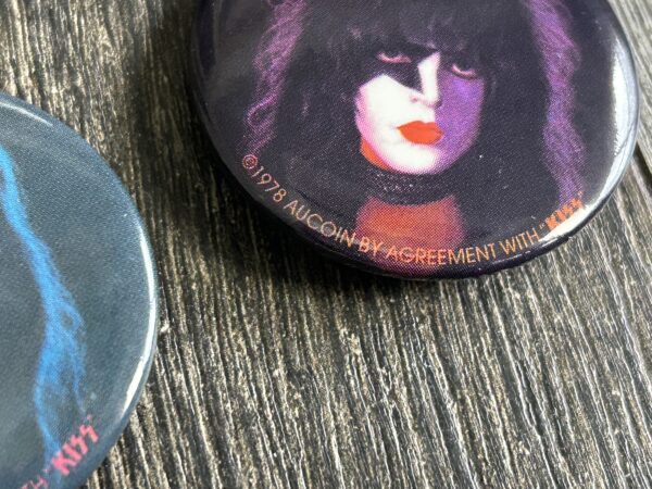 KISS BUTTON Pin Badge Custom Reprint 1978 Solo Albums Set 1 3/4" Vintage Kiss - Image 7