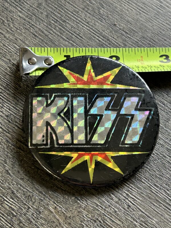 KISS BUTTON Pin Badge Love Gun Alive 2 Prism Prismatic 2.5" Aucoin Vintage Kiss