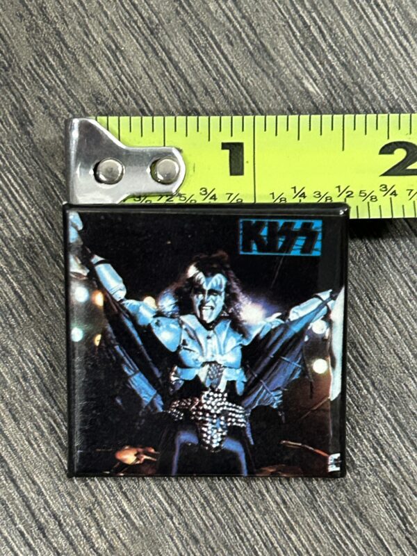 KISS BUTTON Pin Badge Destroyer Rock And Roll Over Gene Simmons 1.5 Vintage Kiss