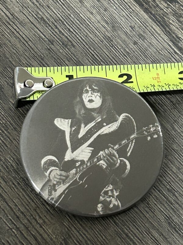 KISS BUTTON Pin Badge Destroyer Rock And Roll Over Ace Frehley Vintage Kiss Aucoin