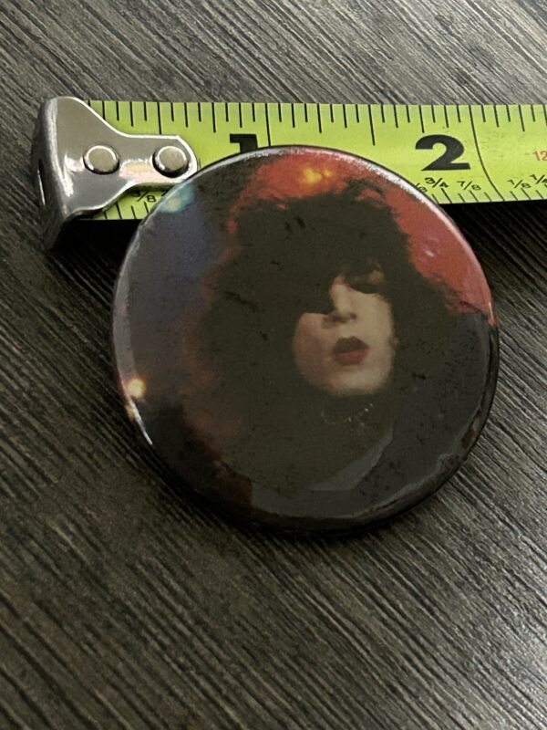 KISS BUTTON Pin Badge Rock And Roll Over Paul Stanley Vintage Kiss Aucoin Era