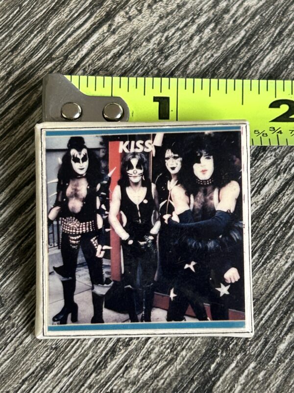 KISS BUTTON Pin Badge Alive Era Group Pose 1.5 Square Vintage Kiss Aucoin Canada