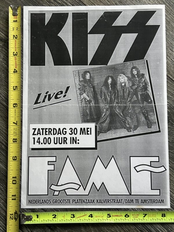 KISS Ad Advert Flyer Revenge Release In Store Fame Netherlands 1992 Vintage Kiss