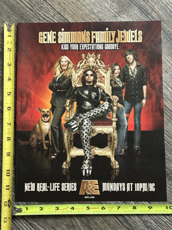 KISS Ad Advert Gene Simmons Family Jewels TV 1st Season USA 2006 Vintage Kiss