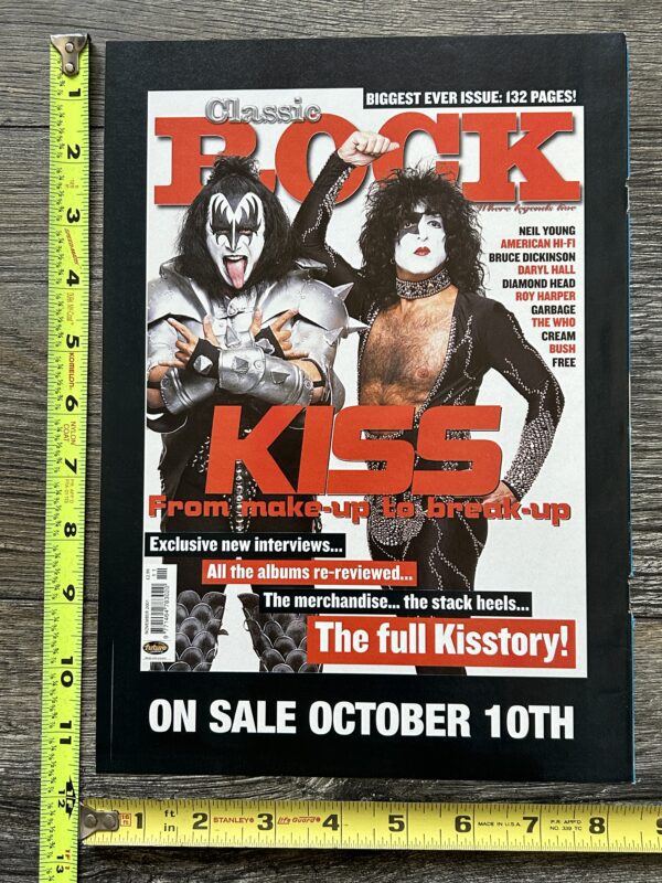 KISS Ad Advert Classic Rock Magazine Make-Up To Break-Up UK 2001 Vintage Kiss