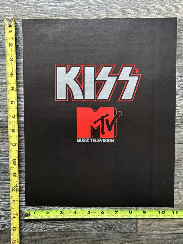 KISS Ad Advert MTV Music Television 1991 Vintage Kiss 11x13 Gene Simmons Stanley