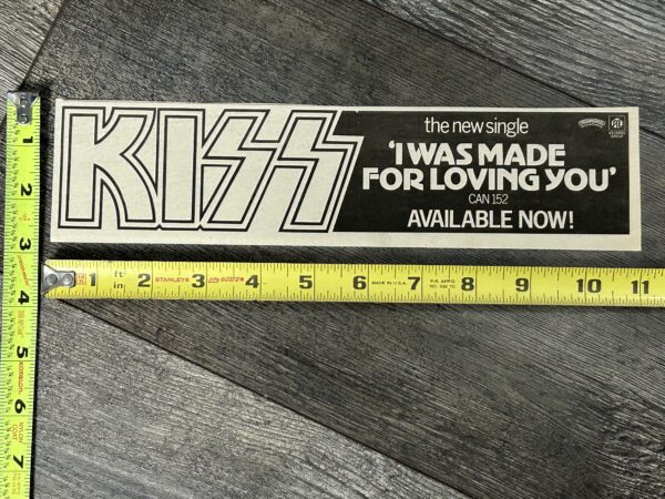 KISS Ad Advert I Was Made For Lovin You Vinyl Dynasty UK PYE Vintage Kiss Aucoin