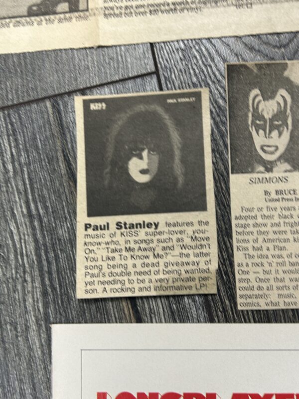 KISS Ad Advert 1978 Solo Albums Release Clippings 22pc Lot Vintage Kiss Aucoin - Image 4