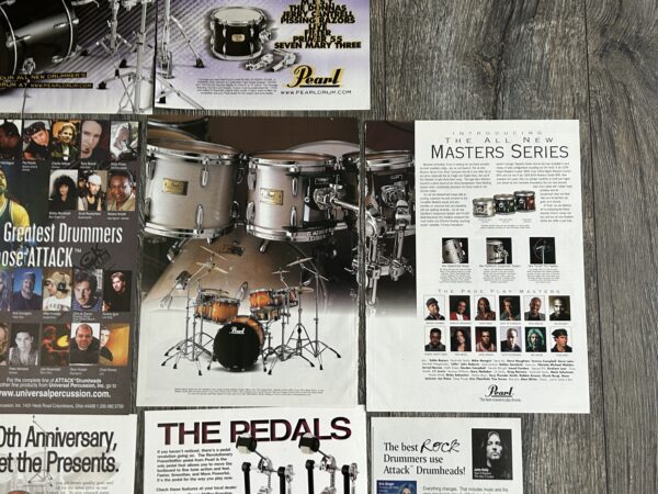 KISS Ad Advert ERIC SINGER Pearl Drums Zildjian Cymbals 22pc Lot Vintage Kiss - Image 6