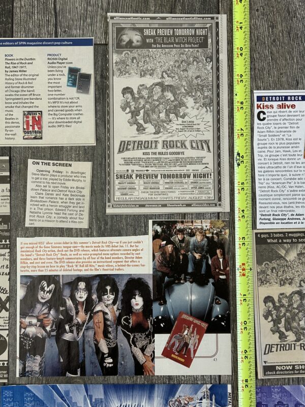 KISS Ad Advert Clippings Detroit Rock City Movie Release 13pc USA Vintage Kiss - Image 6