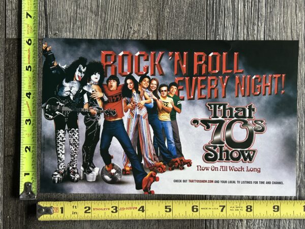 KISS Ad Advert That 70's Show 2002 Vintage Kiss Gene Simmons Paul Stanley D