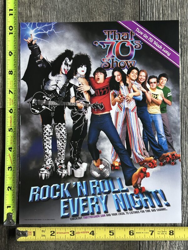 KISS Ad Advert That 70's Show 2002 Vintage Kiss Gene Simmons Paul Stanley E