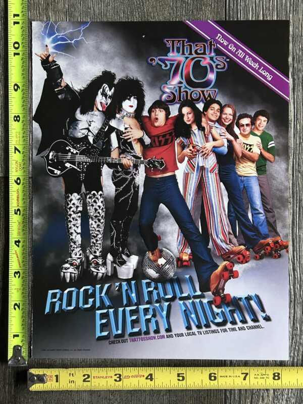 KISS Ad Advert That 70's Show 2002 Vintage Kiss Gene Simmons Paul Stanley F