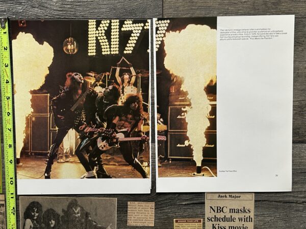 KISS Ad Advert Clippings Kiss Meets The Phantom 10pc Lot Vintage Kiss Aucoin - Image 7