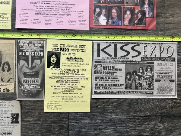 KISS Ad Flyer NY Kiss Expo Convention 22pc Lot NJ 1988-2006 Vintage Kiss Aucoin - Image 5