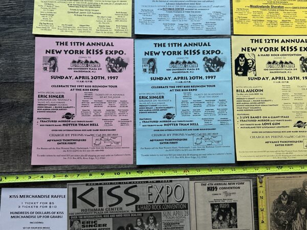 KISS Ad Flyer NY Kiss Expo Convention 22pc Lot NJ 1988-2006 Vintage Kiss Aucoin - Image 6