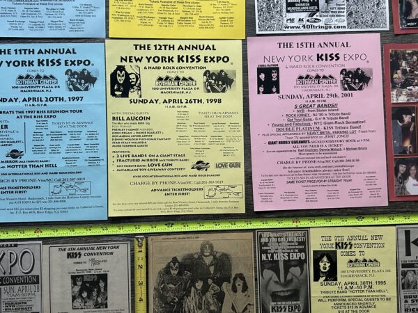 KISS Ad Flyer NY Kiss Expo Convention 22pc Lot NJ 1988-2006 Vintage Kiss Aucoin - Image 7