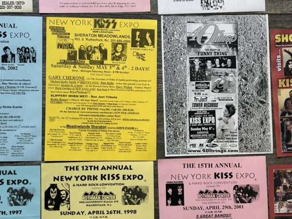 KISS Ad Flyer NY Kiss Expo Convention 22pc Lot NJ 1988-2006 Vintage Kiss Aucoin - Image 10