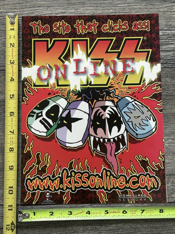 KISS Ad Advert Kissonline Site That Clicks Ass 2000 USA Vintage Kiss Catalog