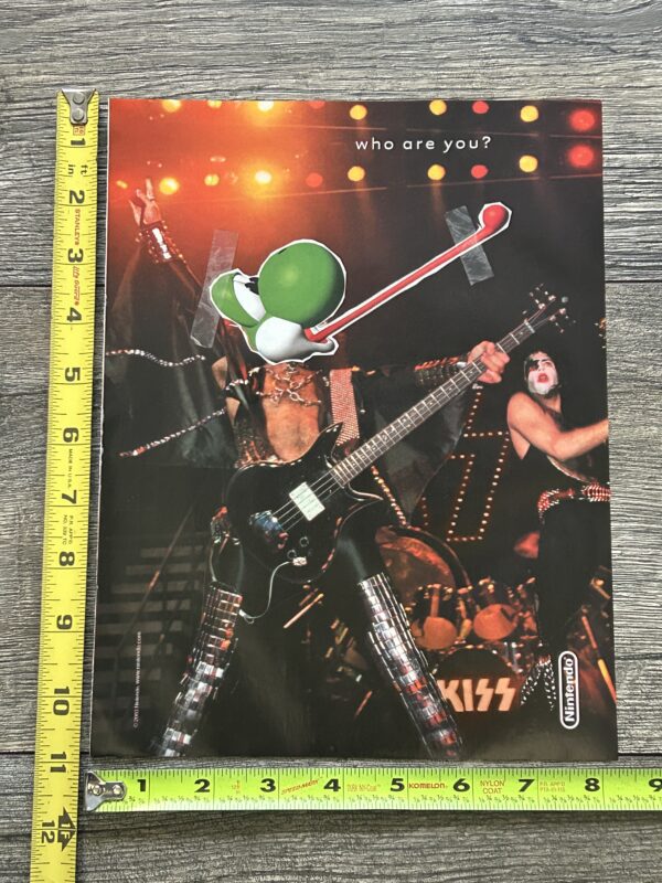 KISS Ad Advert Nintendo Game Campaign Alive 2 Tour Vintage Kiss Aucoin Era C