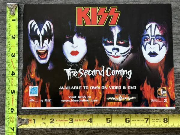 KISS Ad Advert The Second Coming VHS Home Video DVD Release Vintage Kiss Reunion