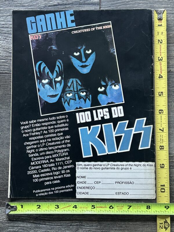 KISS Ad Advert Creatures Of The Night Vinyl Record Brazil Contest Vintage Kiss