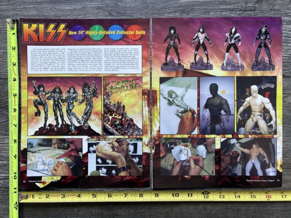 KISS Ad Advert Destroyer 24" Action Figure Dolls Art Asylum 1999 Vintage Kiss A